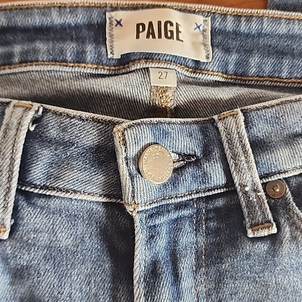 Paige jeans. Hoxton Ankle. Distressed - Picture 3 of 5